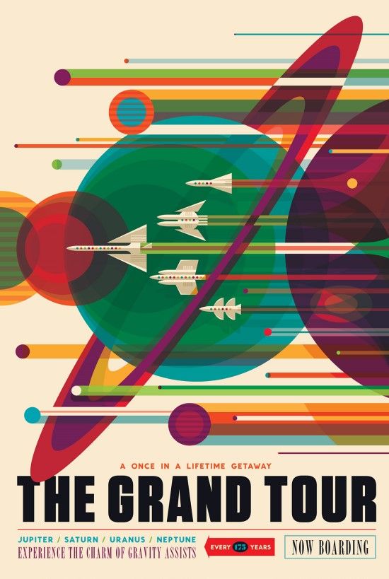 Affiche Vintage NASA - Voyager